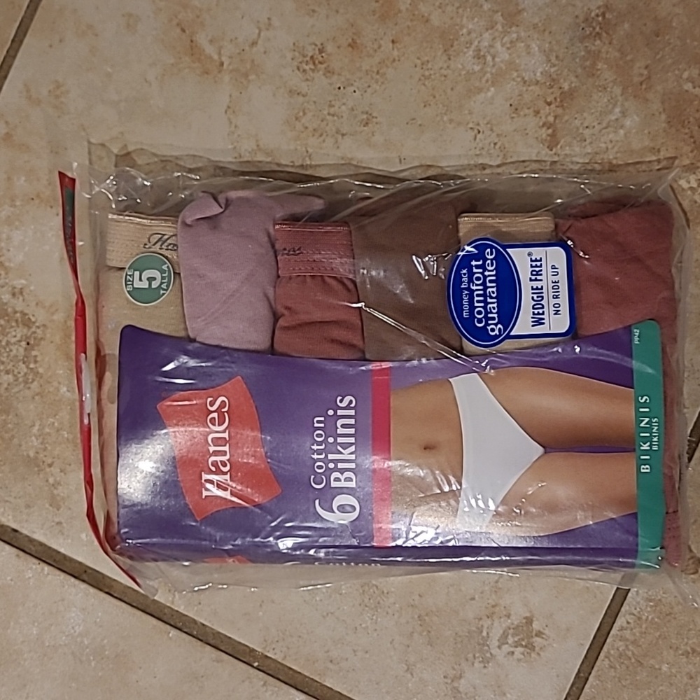 Hanes cotton bikinis